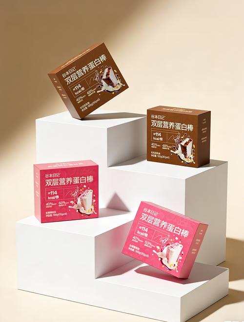 谷本日记营养双层蛋白棒 休闲零食包装设计的轻盈哲学与营养美学